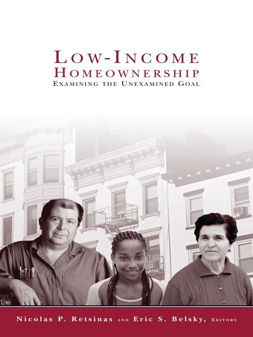 Title details for Low-Income Homeownership by Nicolas P. Retsinas - Available
